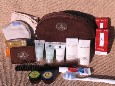 emirates first class amenity kit.